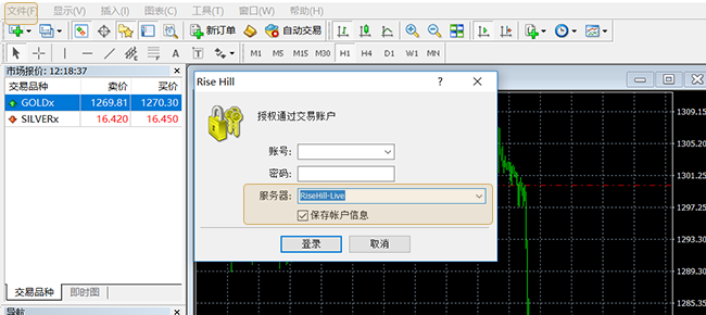香港晋峰金业MT4软件操作流程