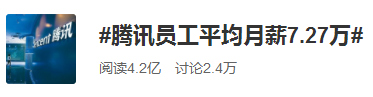 互联网大厂福利哪家强：腾讯员工月薪 7.2 万，阿里 6 折买房，华为应届生年薪 200 万