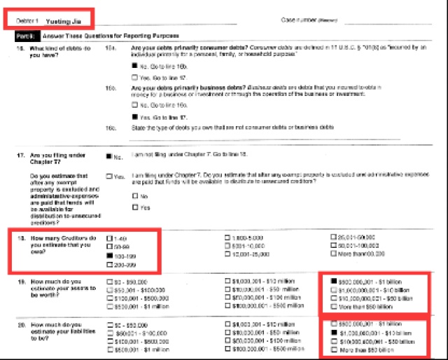 申请破产的贾跃亭老师，一则离婚的消息在周末再度刷屏