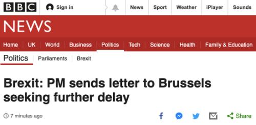 鲍首相服软向欧盟延期 连发3封信能否扭转脱欧乱局？
