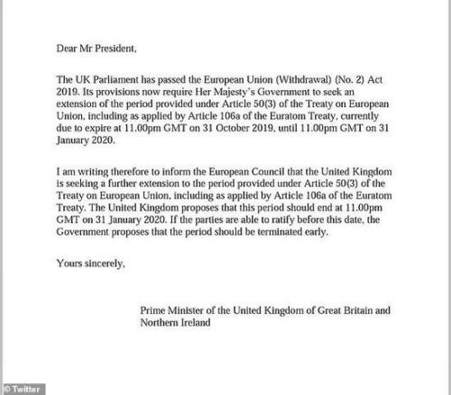 鲍首相服软向欧盟延期 连发3封信能否扭转脱欧乱局？