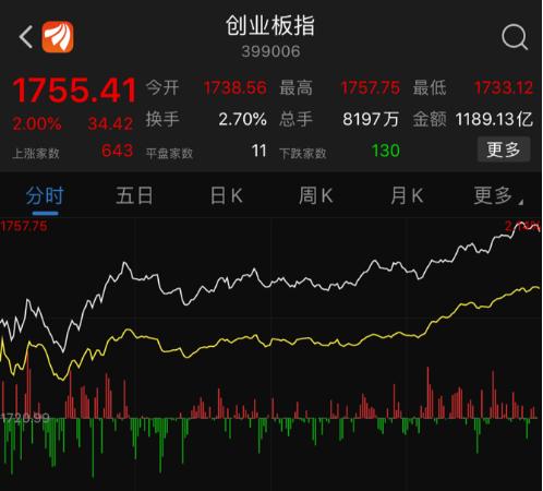 创业板飙了：今年跑赢7成A股 这55只翻倍股抓住了吗?