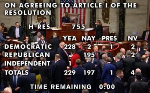 美国政坛历史性时刻 特朗普成为史上第三位遭弹劾总统！