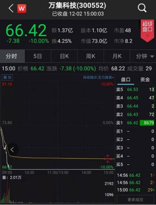 突发闪崩！多只热门股跌停 更有暴涨500％大牛股也栽了