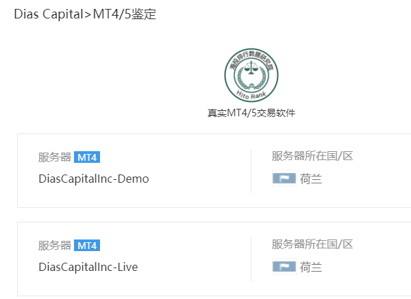Dias Capital外汇怎么样