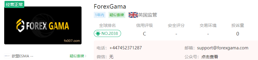 ForexGama外汇杠杆是多少倍