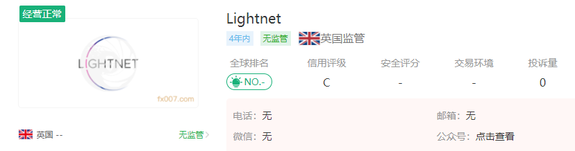 Lightnet外汇平台怎么样