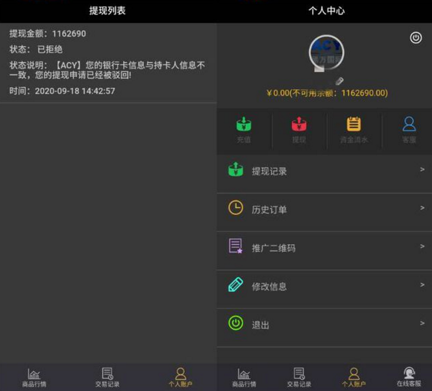 有危险？ACY稀万疑似限制出金！